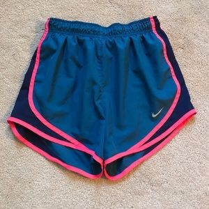 Blue and Pink Nike running sport shorts
